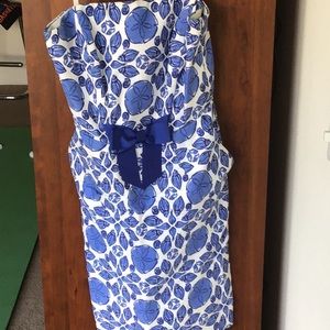 Vineyard Vines strapless shell dress-WITH POCKETS!